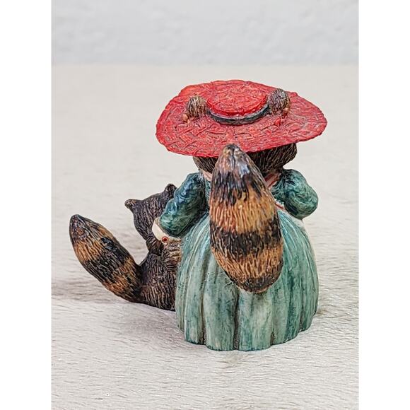 Holly And Chester Racoon Figurine 1986 H4051 Tall 2" Home Decor Taiwan Vintage - Picture 6 of 14